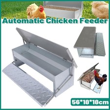 Giantz Automatic Chicken Feeder Auto Coop Chick Poultry Treadle Self Opening