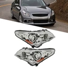 Headlights For 2010-2013 Infiniti G37/ 2011-2012 G25 HID/Xenon Left+Right Clear