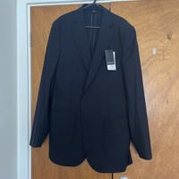 Mens Suit Jacket Tailored Performance Suit, Size 42in Long Autograph Italian New