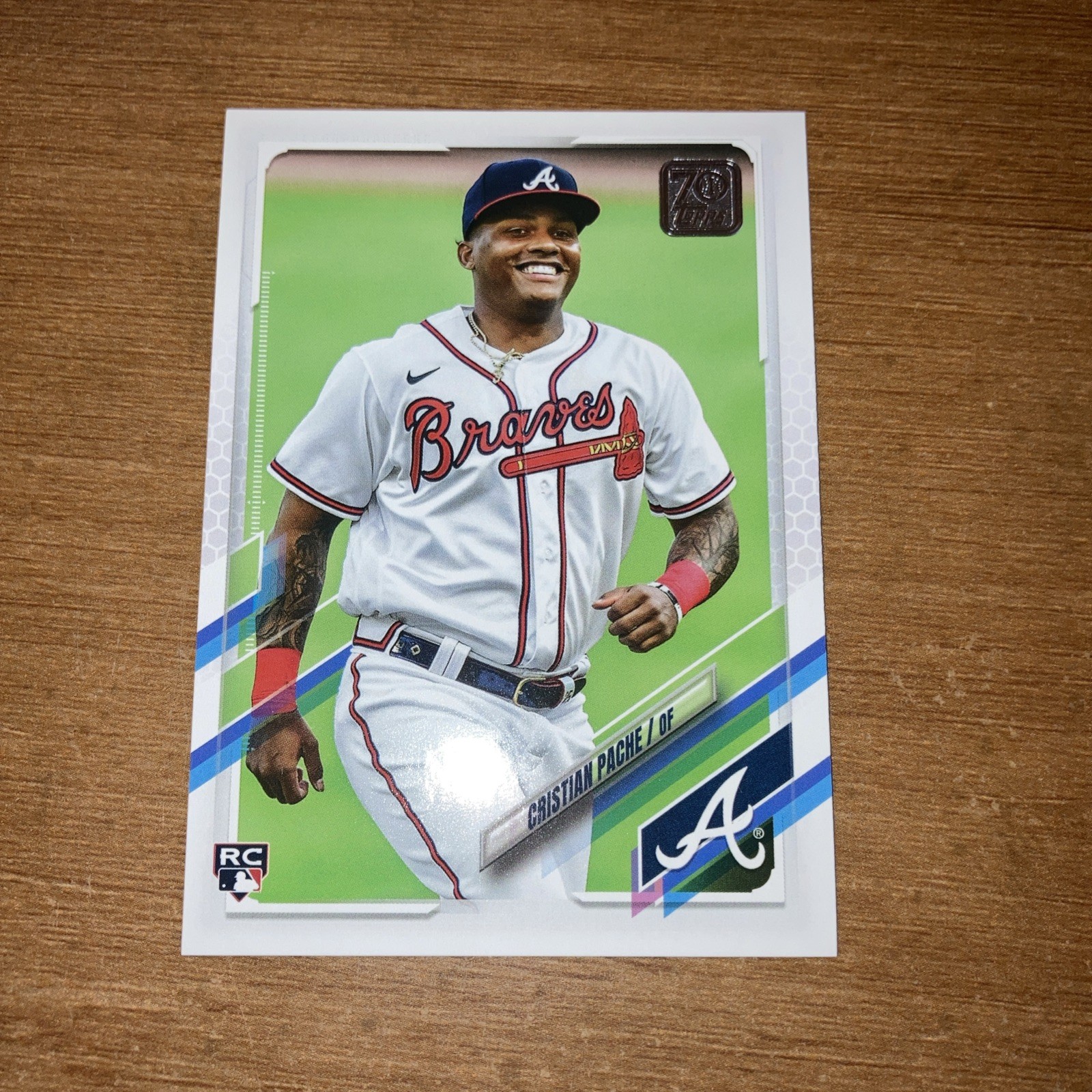 2021 Topps Cristian Pache #187 Rookie Card Atlanta Braves Series One