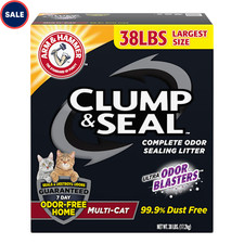 Arm  Hammer Clump  Seal Multi-Cat Odor Sealing Cat Litter, 38 lbs.