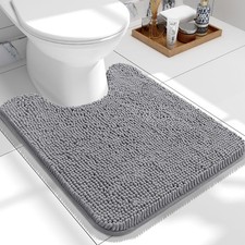 Rugs U-Shaped 24x20, Extra Soft Absorbent Chenille Contour Bathroom Rugs for ...
