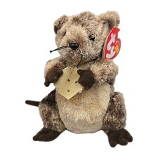 2004 Ty Beanie Baby "Cheesly" Retired Hungry Brown Mouse BB13