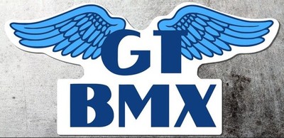 GT BIKES Wings BMX Racing 7.5'' x 3.5'' Colored Die Cut  Decal Team Sticker Bikes