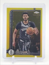 CAMERON JOHNSON 2025-26 TOPPS CHROME YELLOW REFRACTOR NETS /275 Q6846