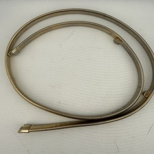 Vintage Gold Tone Stretch Belt Double Hook Snake Chain 30  34  