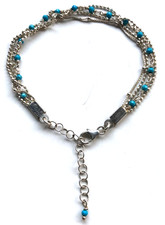 VINTAGE BRACELET : 925 SILVER - 4 FINE SILVER...