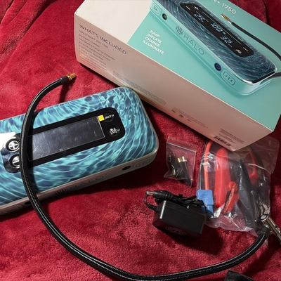 #ad #686 HALO Bolt Air 1750 Portable Car Battery Jump Start 130 PSI Air Compressor $95.00