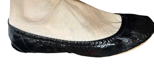 GAP CITY BALLET FLATS Black Drawstring Bag Women's 9 Runs Small Travel Comfort - Picture 5 of 6