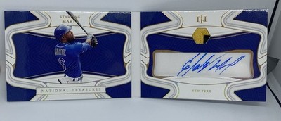 2021 National Treasures Baseball Starling Marte Auto Booklet COF-SM 1/5