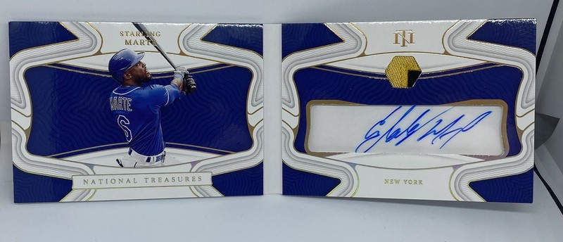 2021 National Treasures Baseball Starling Marte Auto Booklet COF-SM 1/5