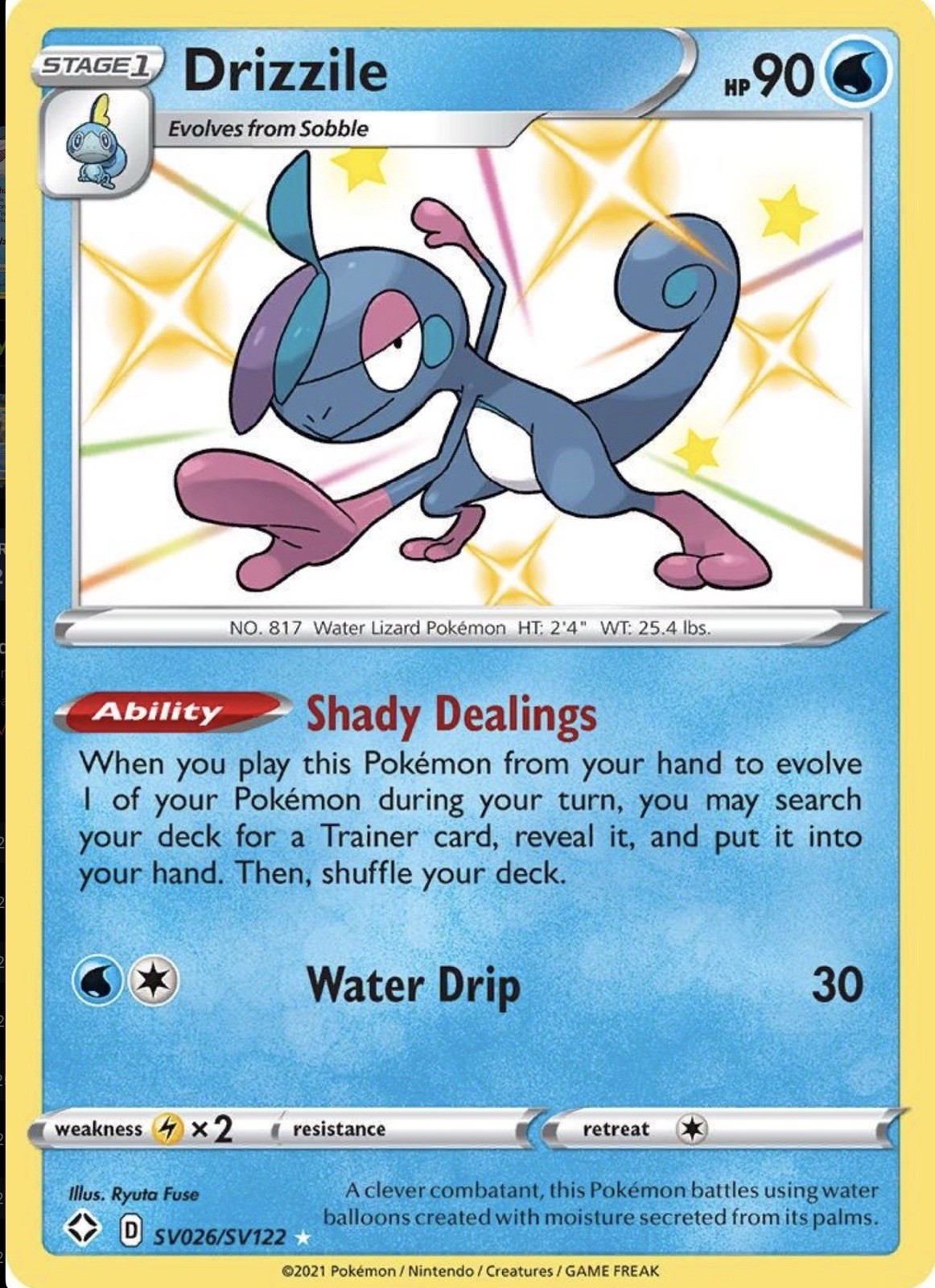 Drizzile SV026/SV122 - Shining Fates Shiny Vault - NM