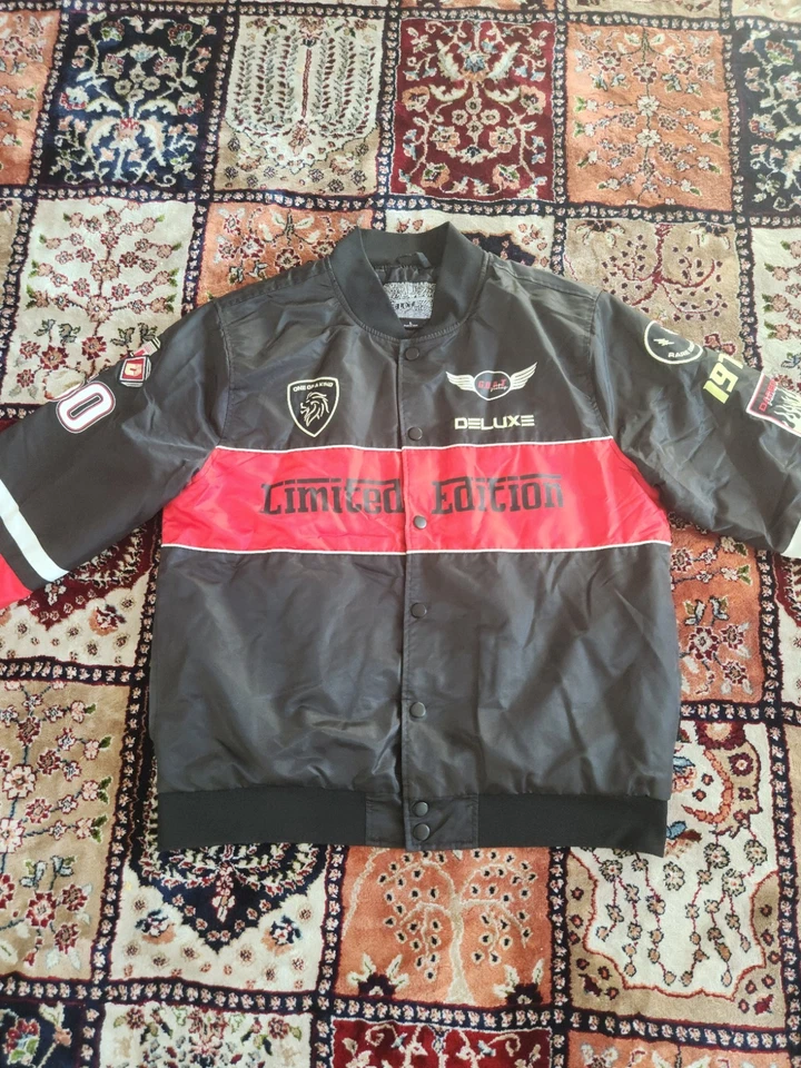 Men's Vintage Style Brooklyn Cloth Quilted Bomber Jacket "Since 1972" Large - Image 3 of 4