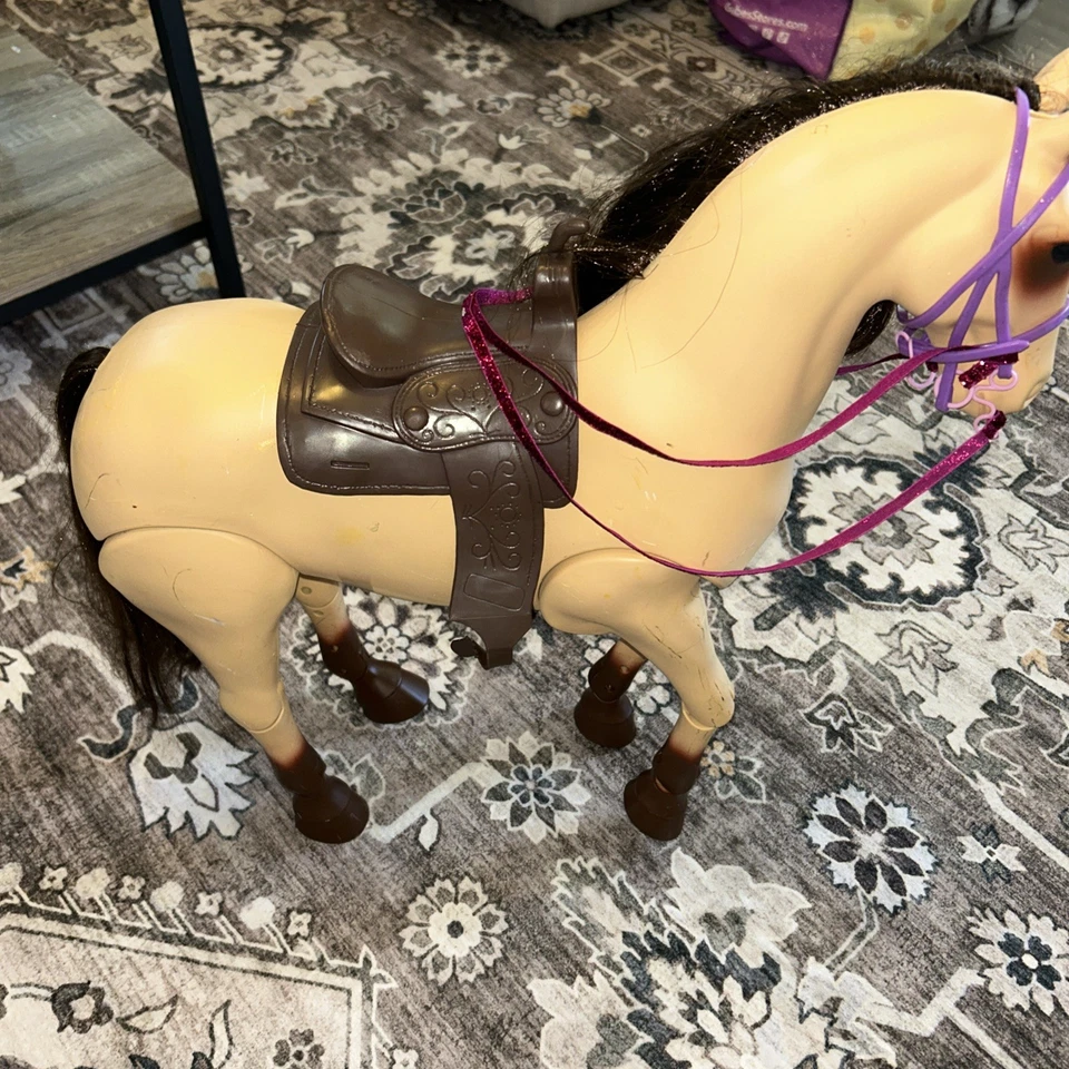 Our Generation Horse. By Battat with Saddle and moveable legs, 20 inches tall - Image 2 of 4
