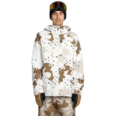 Volcom 2836 Insulated Men's Winter Jacket, White, Small