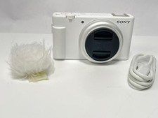 Sony ZV-1F Compact 4K Digital Vlogging Camera 20mm 1" Sensor Wi-Fi, White