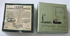 Vintage LUXOR FULL Rose Rachel Face Powder Loose Cosmetic 1930's Art Deco Box