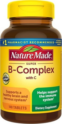 Nature Made Super B Complex Vitamin C 140 Tablets
