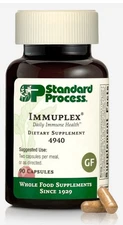 Standard Process - Immuplex. Daily Immune Health. 90 Caps. Exp. 2/27. Fast/Fresh