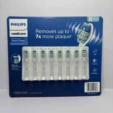 Philips Sonicare C2 Optimal Plaque Control Brush Heads NEW - Soft (Count of 8)