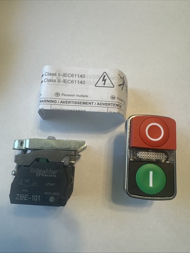 New Schneider XB4BW73731B5 Green/Red Double Headed push button Industrial Switch - Picture 2 of 7