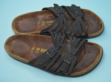 Birkenstock Granada Sandals Womens Size 40 US 9 black Leather PREOWNED