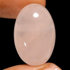 100% Natural Rose Quartz Oval Shape Cabochon ...