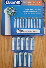 NEW Oral B Replacement Brush Heads Crossaction X 9 Pack