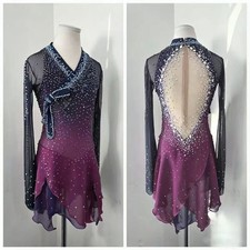 girl's ice figure skating Gymnastics costume Dress