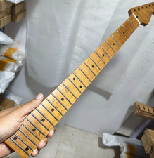 AAA 24 Frets roasted flame Maple guitar Neck 25.5 inch part
