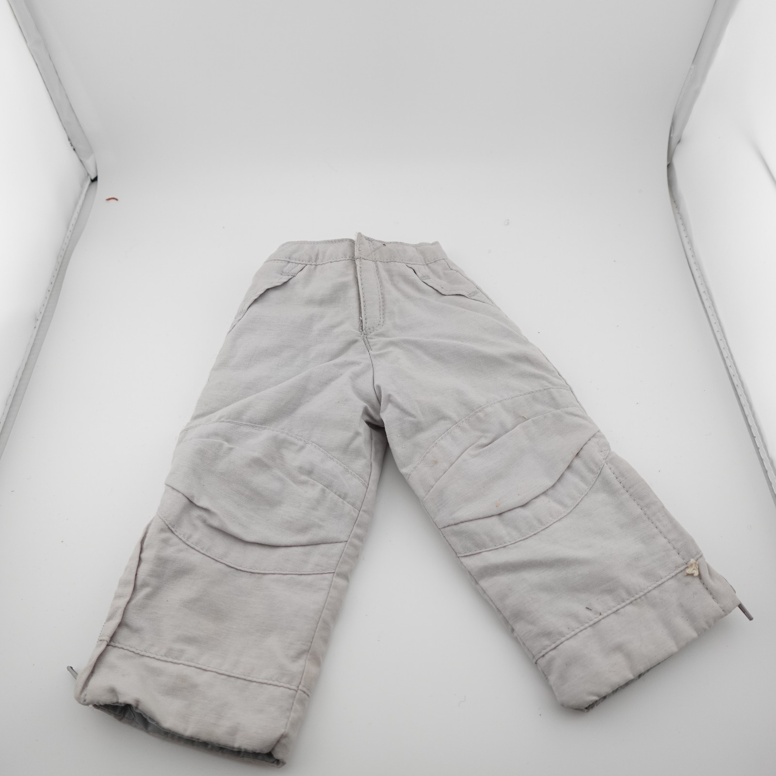 American Girl Doll Light Gray Quilted Snow Pants Winter Outd