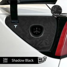3M Shadow Black Camo Tesla Charge Port Wrap  Model 3