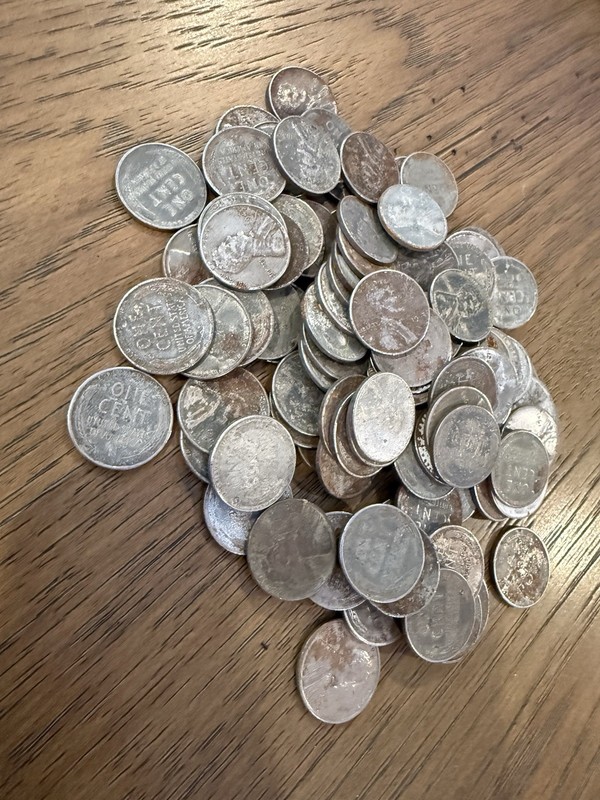 100 | One Hundred | 1940s P/D/S Steel Cents | Pennies |CULL/AG TO GOOD OR BETTER