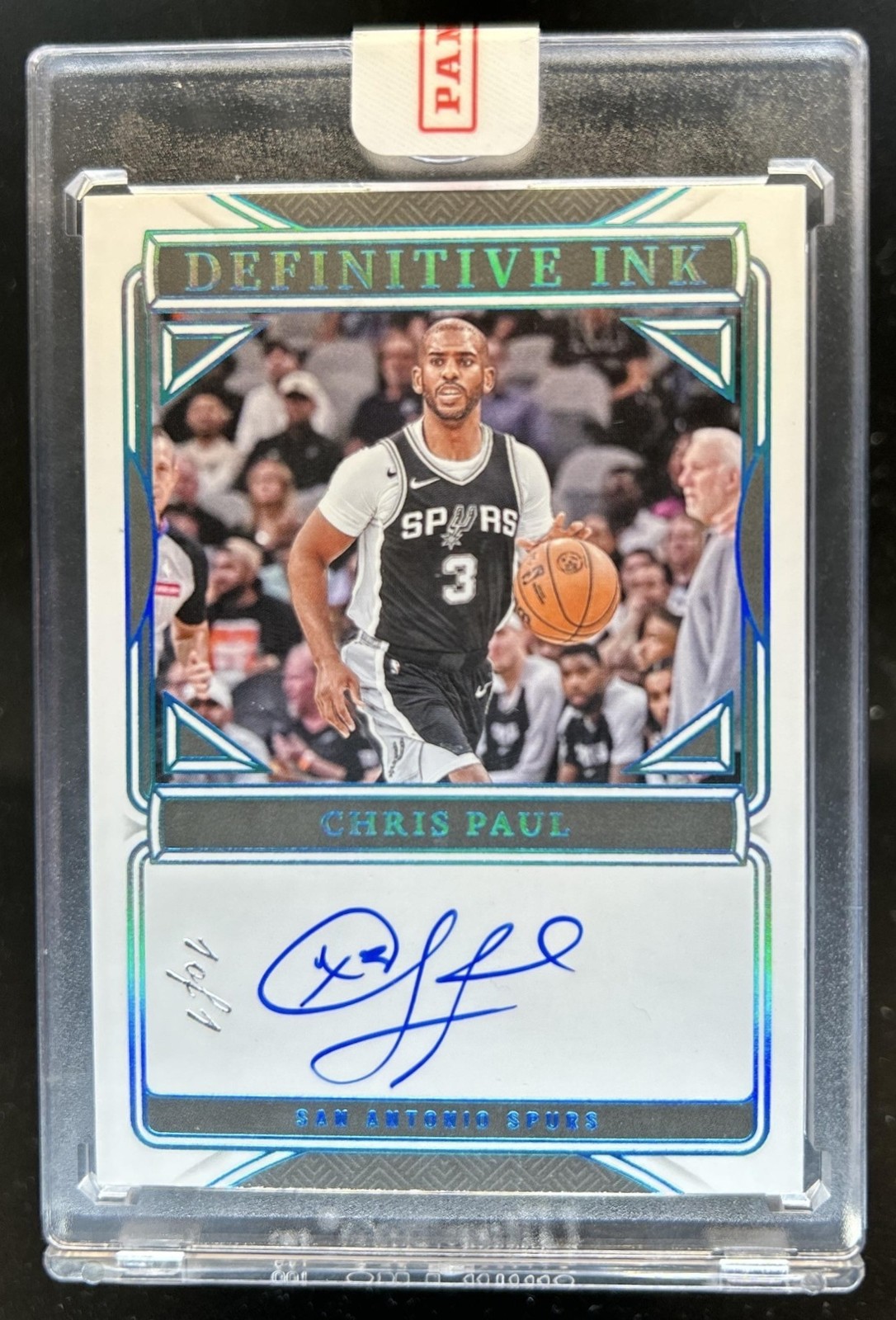 2024-25 National Treasures Chris Paul Definitive Ink Platinum Auto #1/1 Spurs