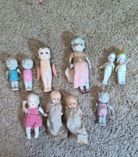 Lot of 10 Vintage dolls, they need cleaning and repair, read description