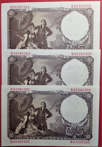 1 BILLETE de 100 Pesetas 1946 SERIE B. PERFECTOS SIN CIRCULAR PLANCHA RIGUROSA. - Picture 6 of 6