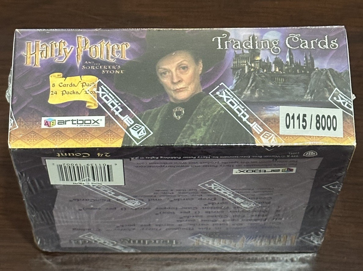 Artbox Harry Potter And The Sorcerer's Stone Sealed Hobby Box