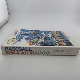 Baseball Simulator 1.000 - Case Only - Nintendo Nes - Authentic Slip Art No Game