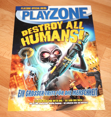Destroy All Humans! Rare Old Magazin Extra Bouns Booklet