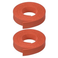 2 Pcs Faux Suede Leather Strap 12mm x 1.1 Yard Leather String Cord, Orange