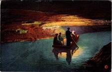 Postcard BOAT SCENE Mammoth Cave Kentucky KY a/01 AM2147
