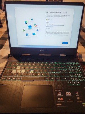 ASUS FX505DT-UB52 Tuf gaming Laptop GTX1650 R5 3550H 120HZ 8GB DDR4 Windows 10