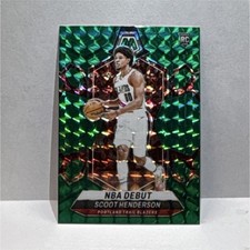 Panini Mosaic 2023-24 Scoot Henderson #255 Green Mosaic Prizm NBA Debut