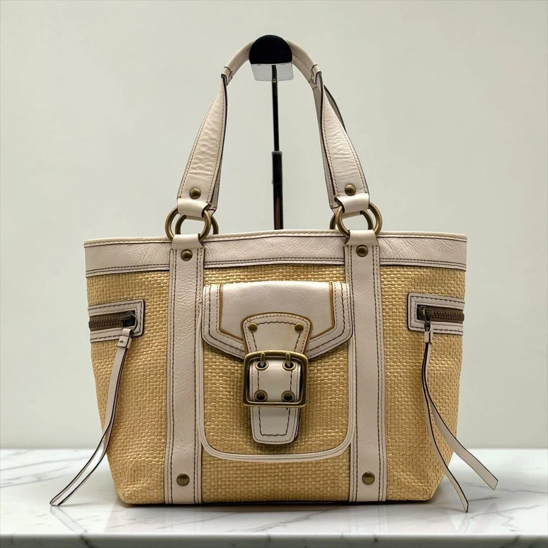 Coach White Women's Straw Exterior Bags & Handbags | Updated Sep 2026