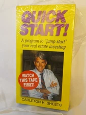 QUICK START ! VHS by Carlton H. Sheets To Jump Start Your Real Estate Investing