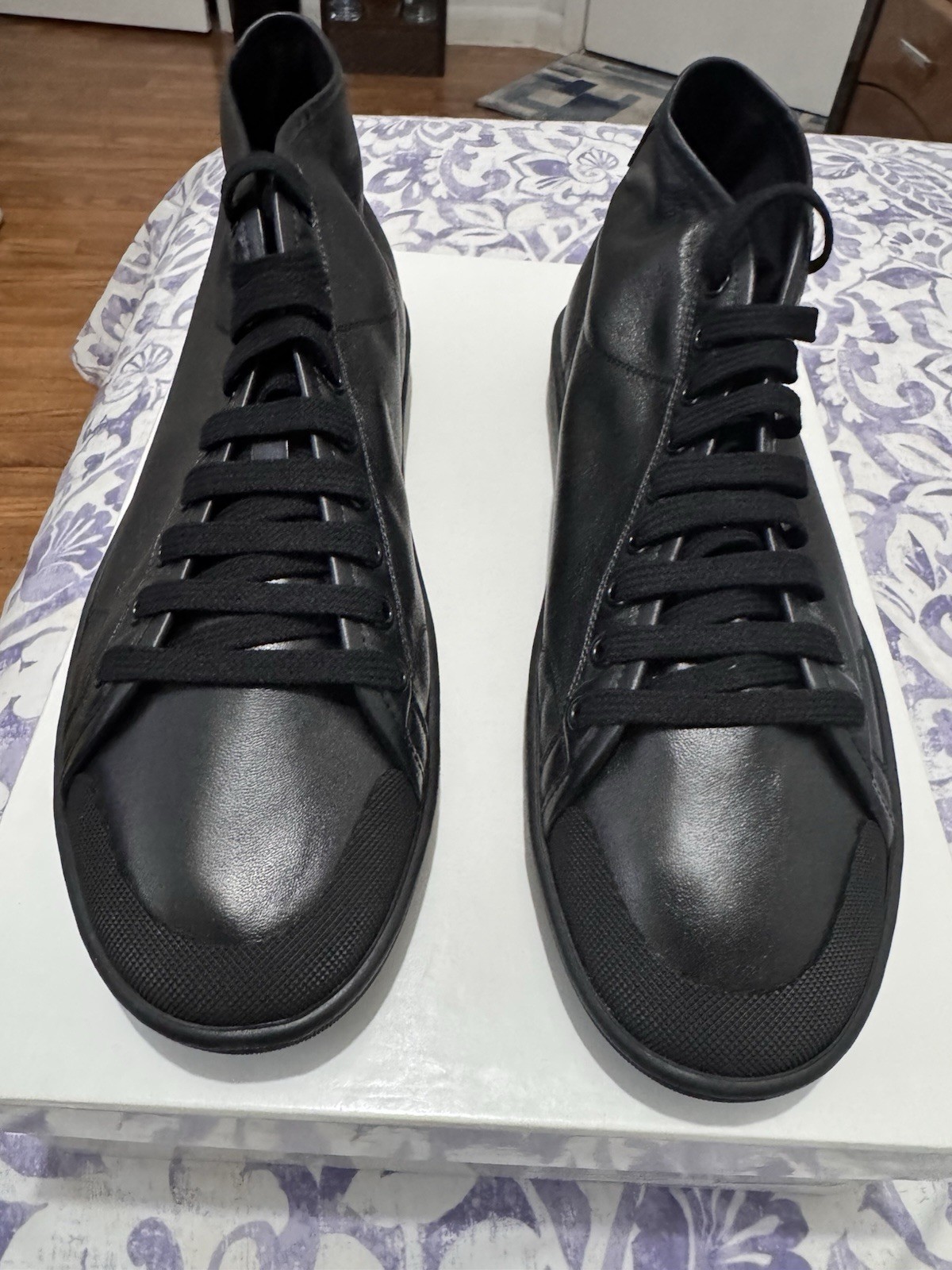 Saint Laurent Paris SL 39 sneaker medio alto nero taglia 42 5