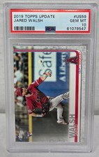 2019 Topps Update JARED WALSH RC ROOKIE CARD PSA 10 GEM MINT