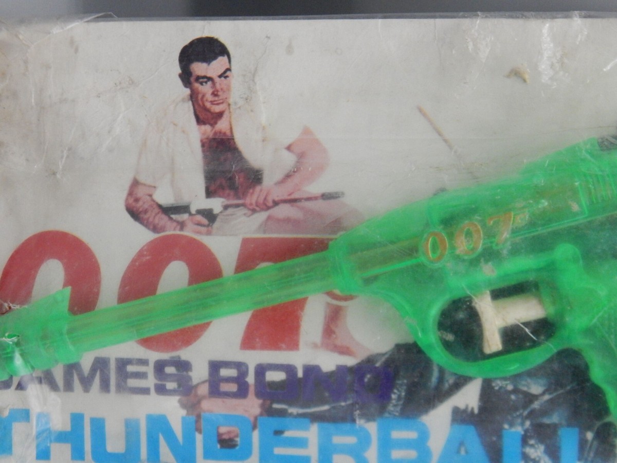 RARE vintage 1960s Japanese JAMES BOND bootleg TOY gun KO pistol