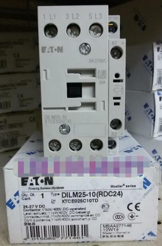 Eaton DILM25-10 24V50Hz Leistungsschütz, 3p 1S, 11kW, 400V, AC3, (277119
