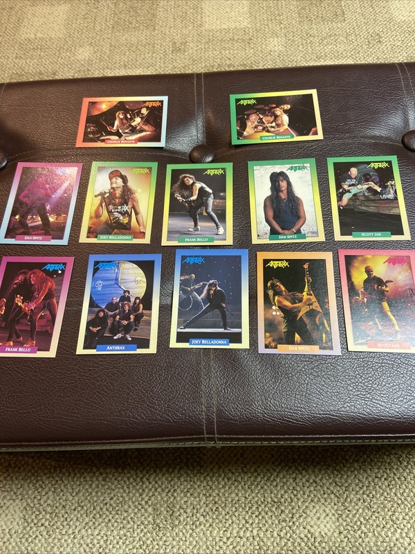 Anthrax lot of 12 Rockcards Trading Cards Brockum 1991